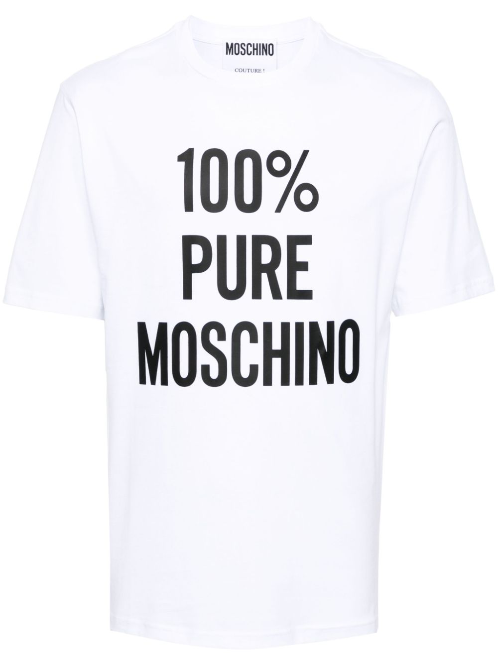 Moschino T-Shirt mit Slogan-Print - Weiß von Moschino