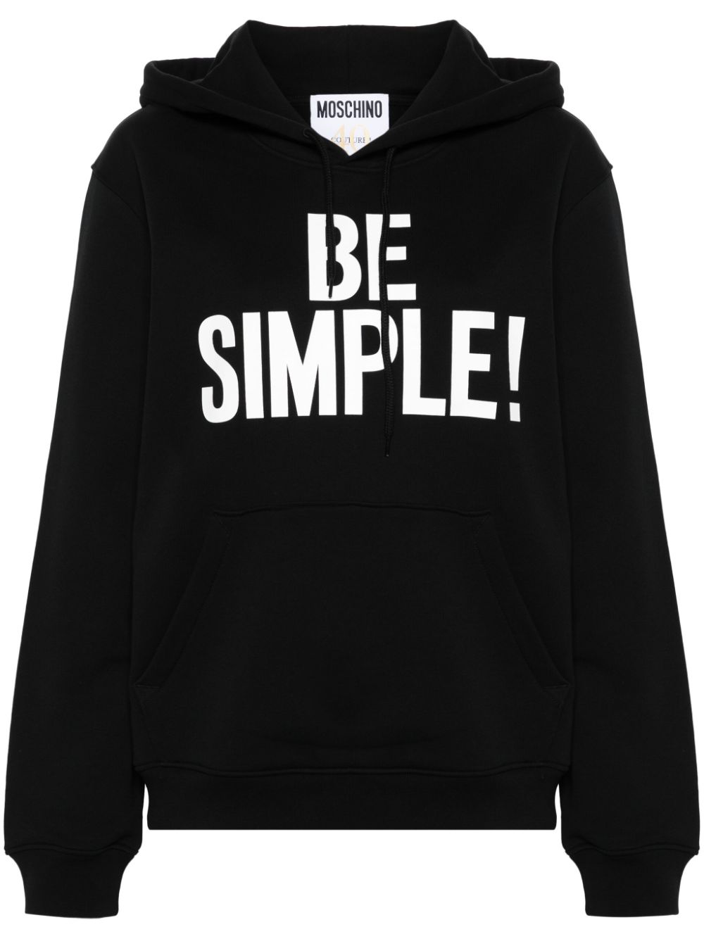 Moschino Hoodie mit Slogan-Print - Schwarz von Moschino