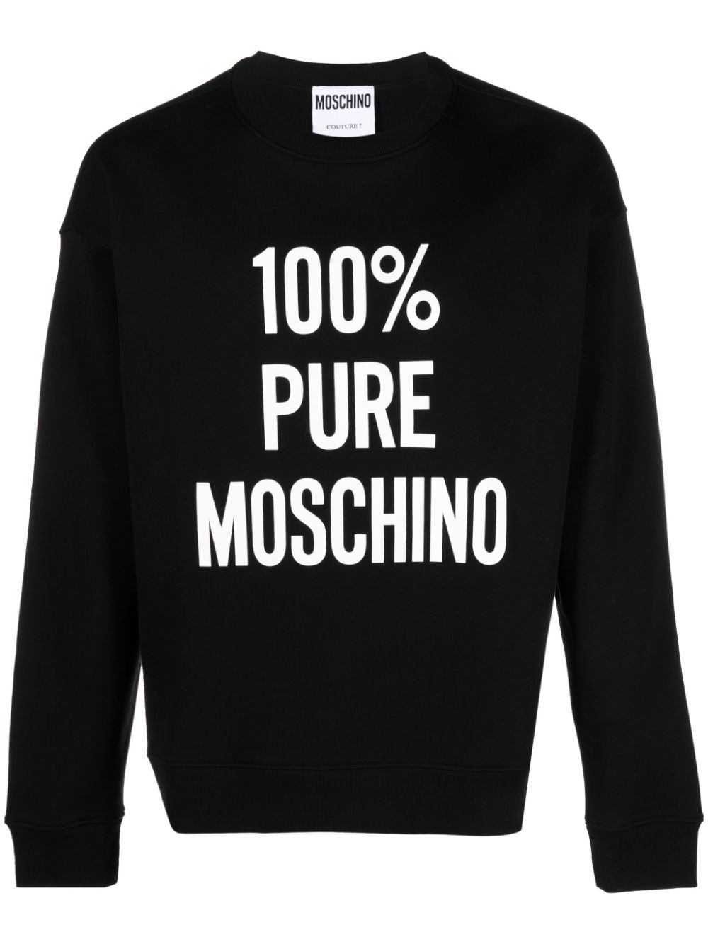 Moschino Sweatshirt mit Slogan-Print - Schwarz von Moschino