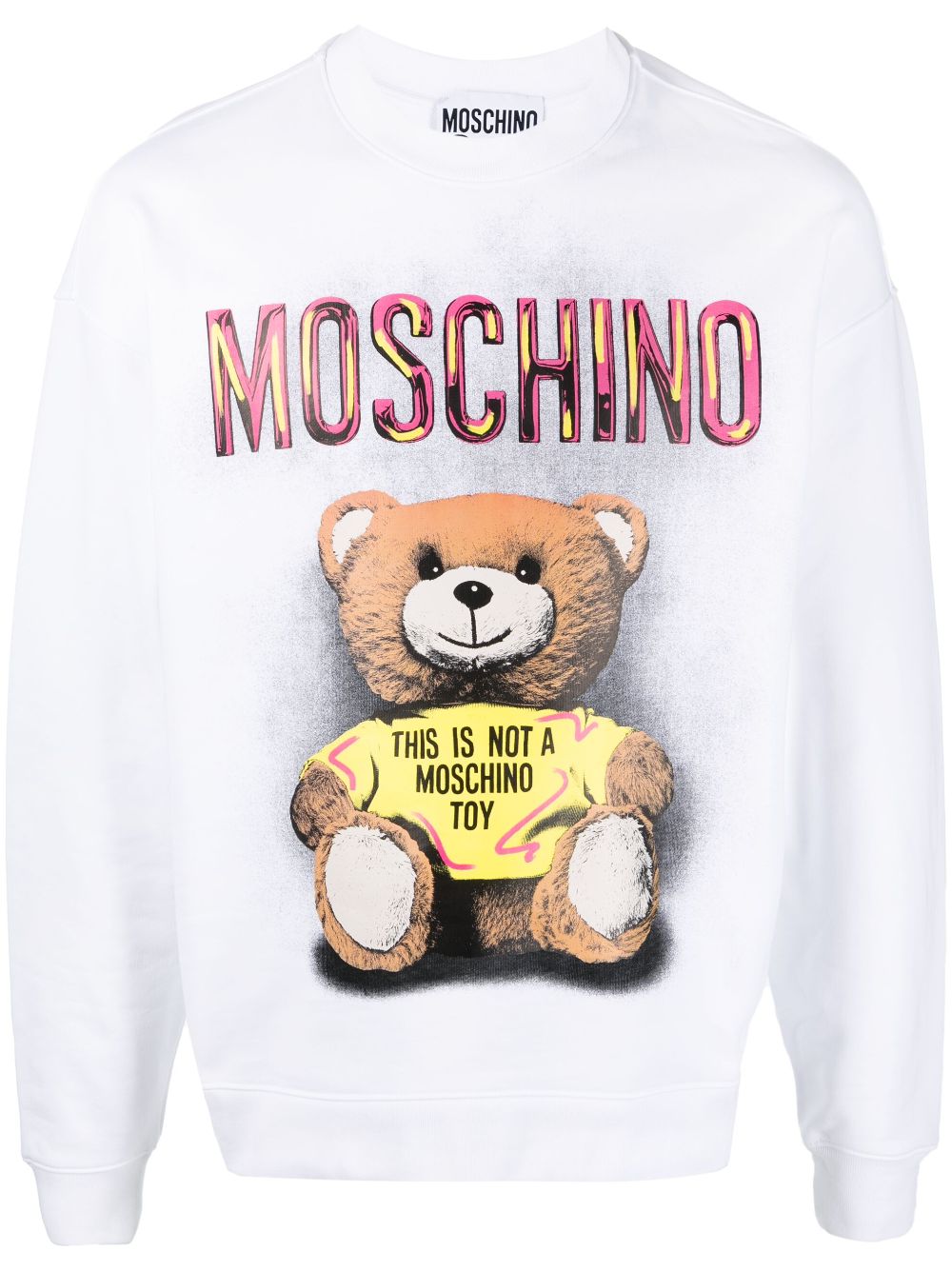 Moschino Sweatshirt mit Teddy - Weiß von Moschino