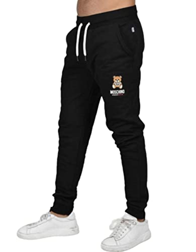 Pantalone felpa Moschino nero uomo ES23MO04 V1A6886 S von Moschino