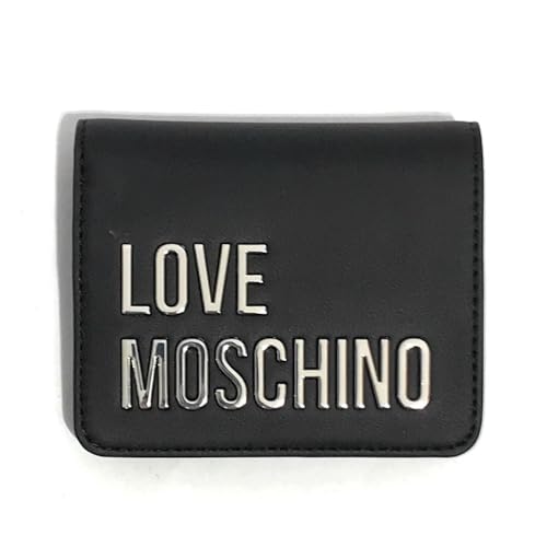 Portafoglio donna Love Moschino a libretto in ecopelle nero/ nikel AS25MO04 JC5612PP1MKD000B NERO von Moschino