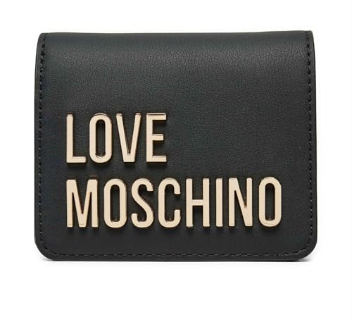 Portafoglio donna Love Moschino a libretto in ecopelle nero/ nikel AS25MO05 JC5612 NERO von Moschino