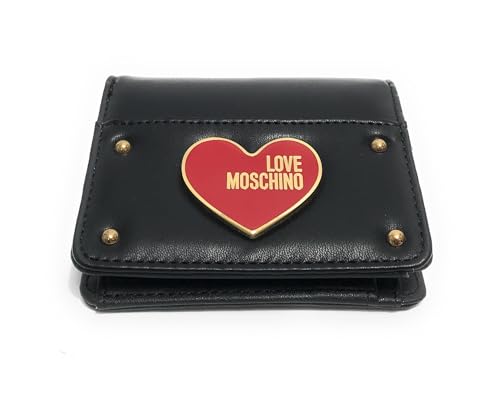 Portafoglio donna Love Moschino a libretto in ecopelle nero AS24MO08 JC5628 NERO von Moschino