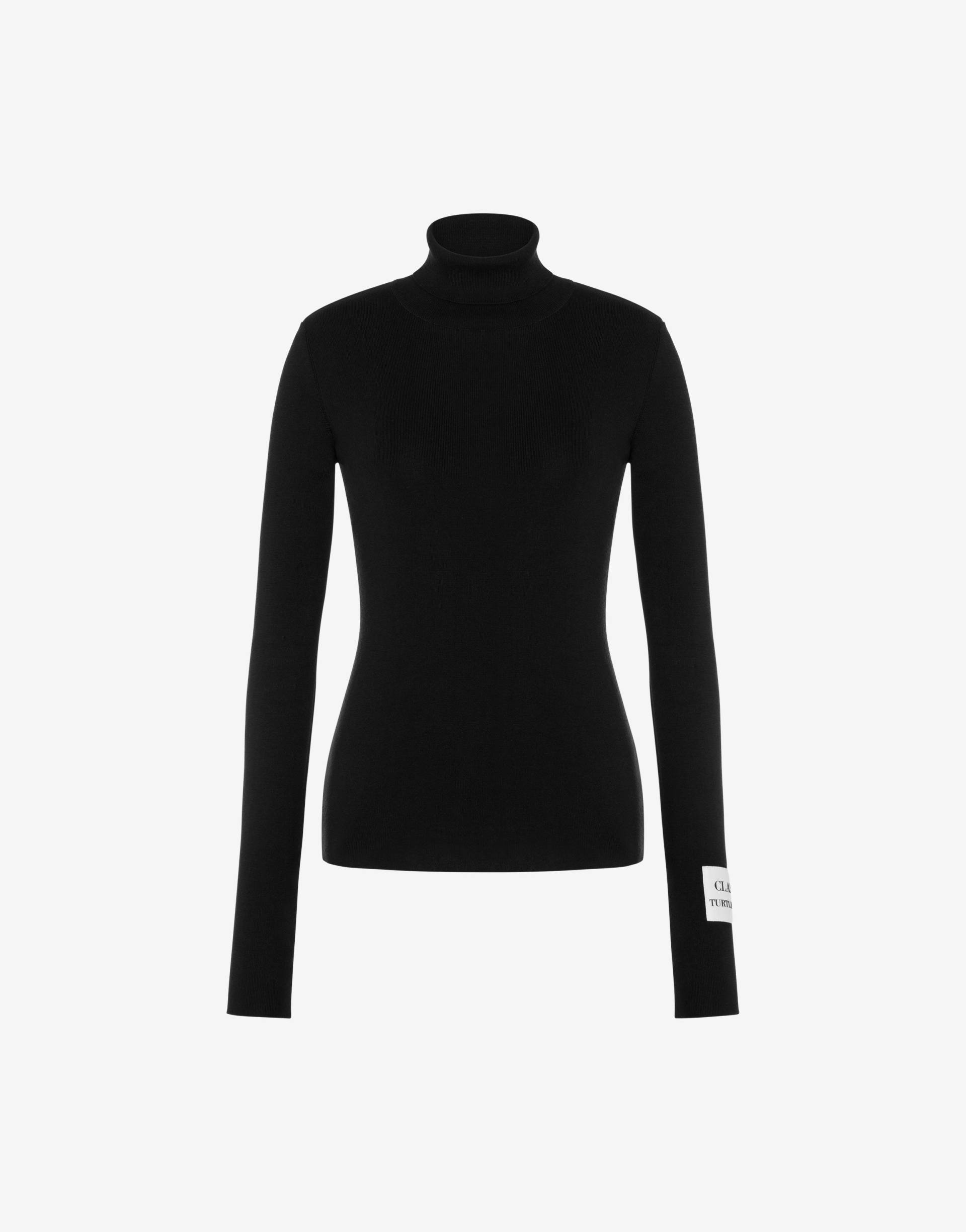 Rollkragenpullover Patch Turtleneck von Moschino