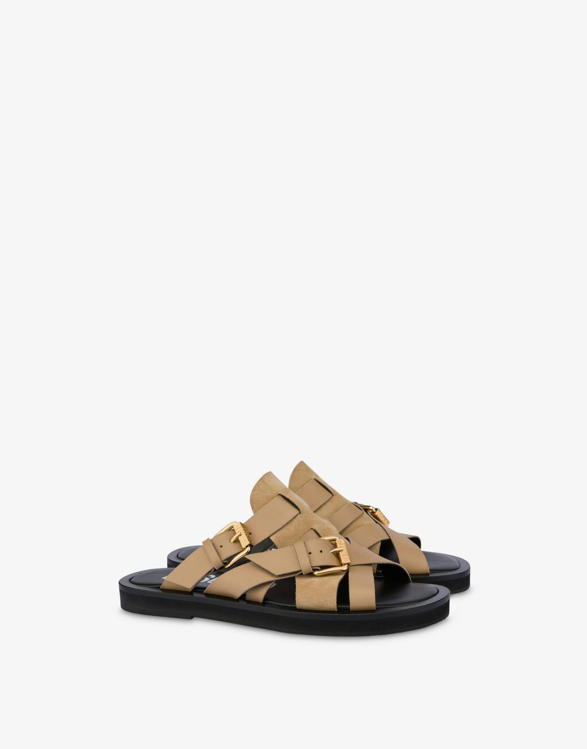 Sandalen Double Buckle von Moschino