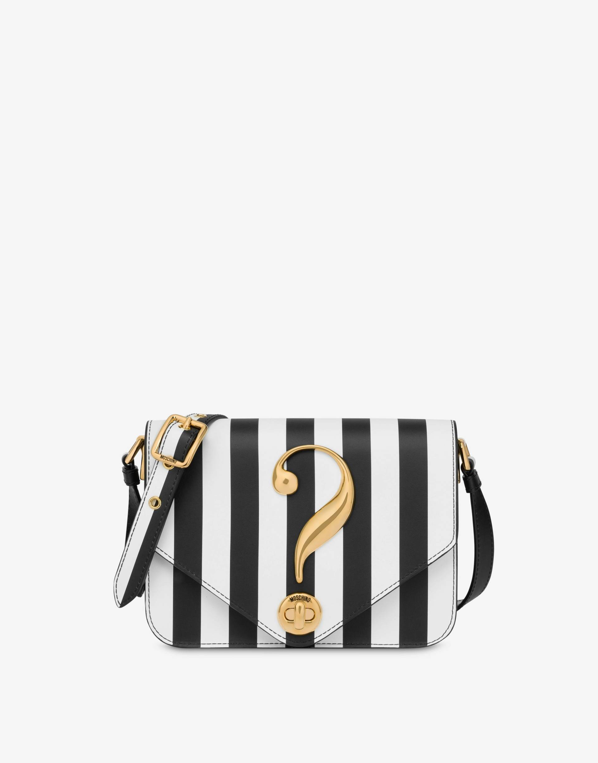 Schultertasche Mit Streifen House Symbols !? von Moschino