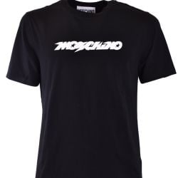 Schwarzes Moschino Baumwoll-t-shirt Für Herren von Moschino