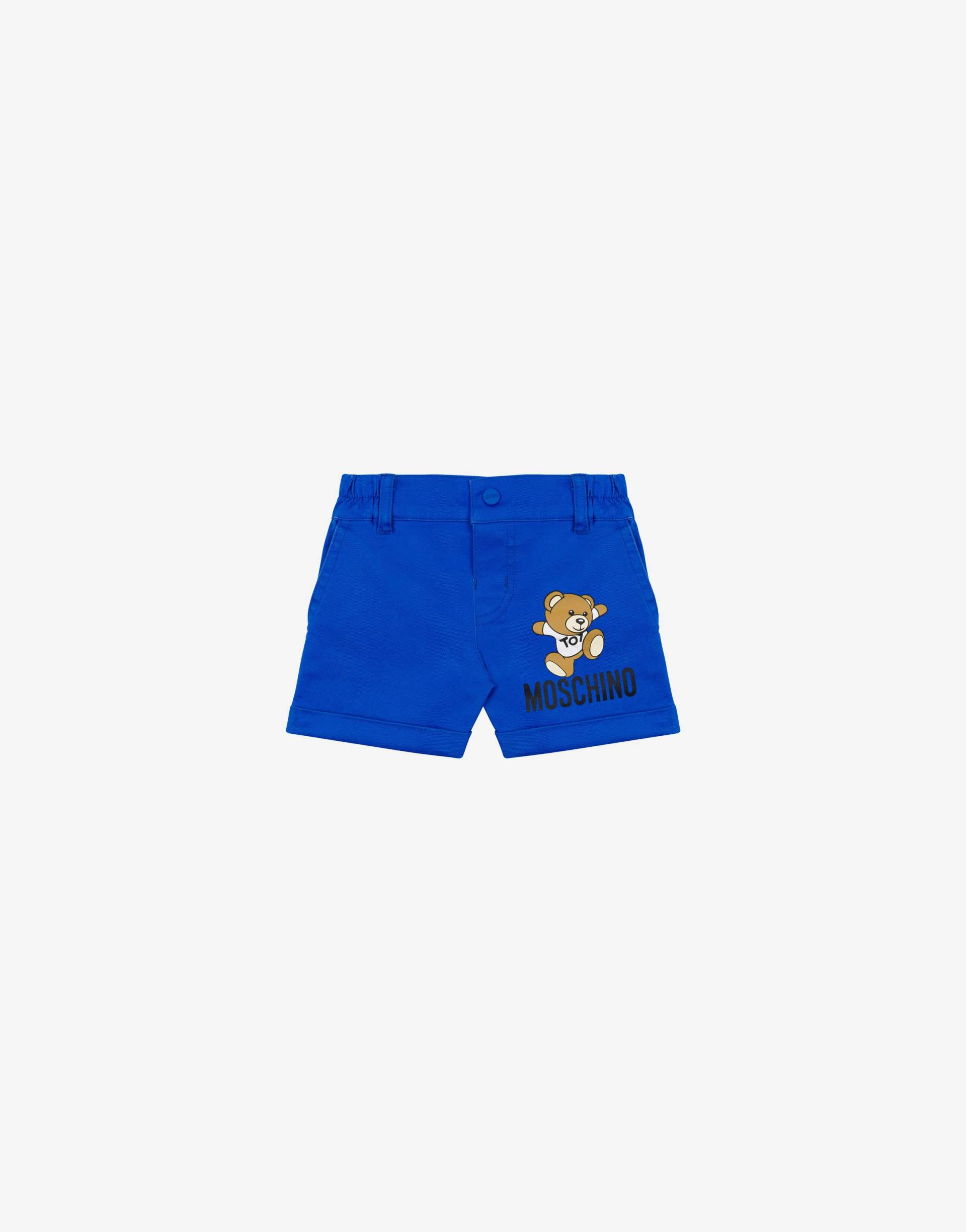 Shorts Aus Baumwoll-gabardine Moschino Teddy Bear von Moschino