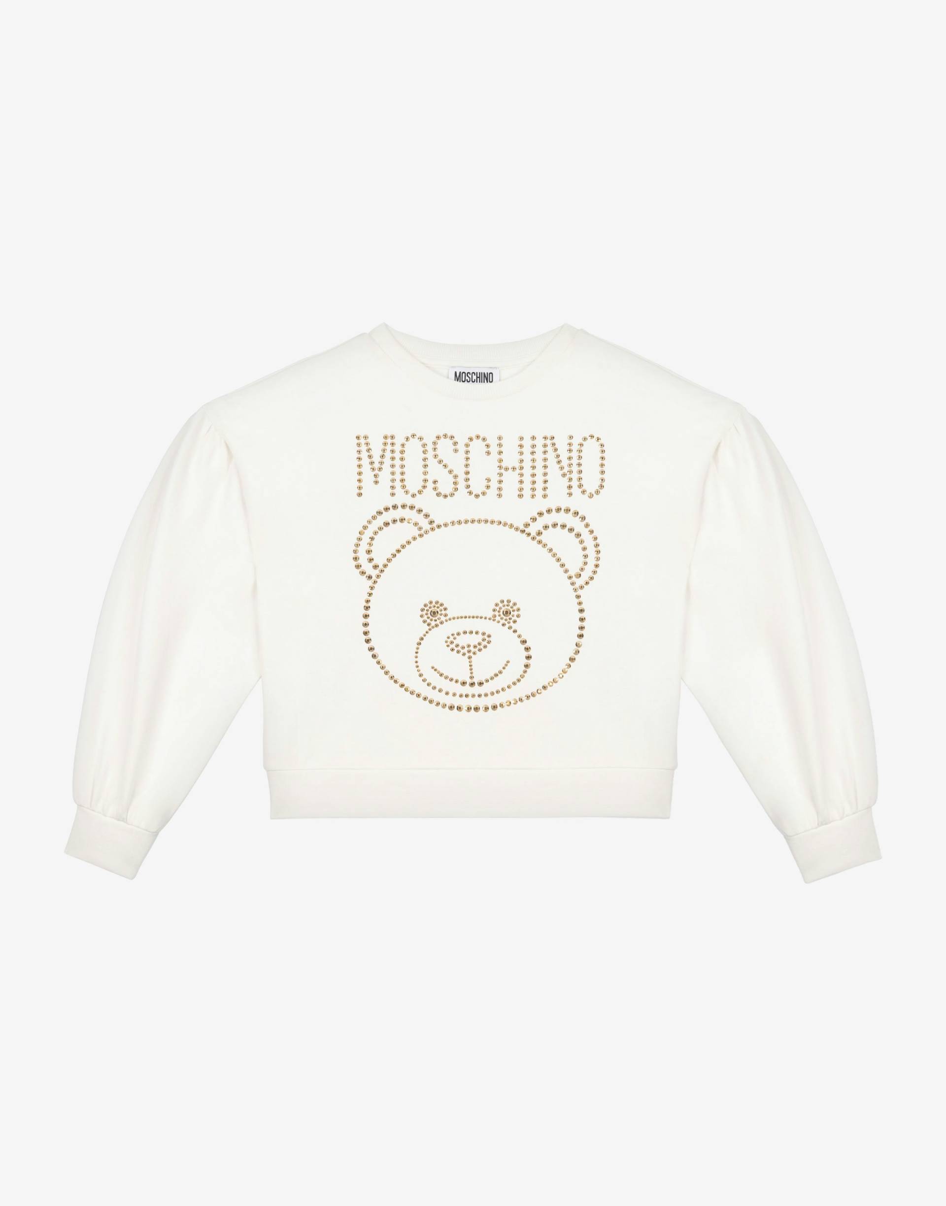 Sweatshirt Aus Baumwolle Teddy Bear von Moschino