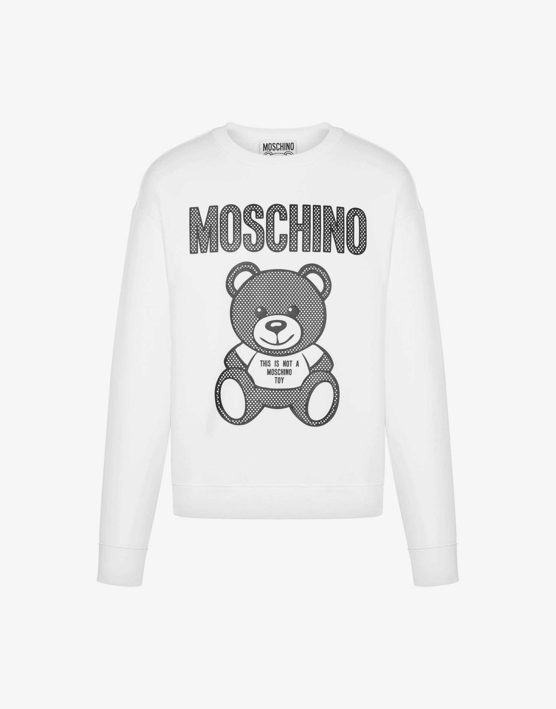 Sweatshirt Aus Bio-baumwolle Teddy Mesh von Moschino