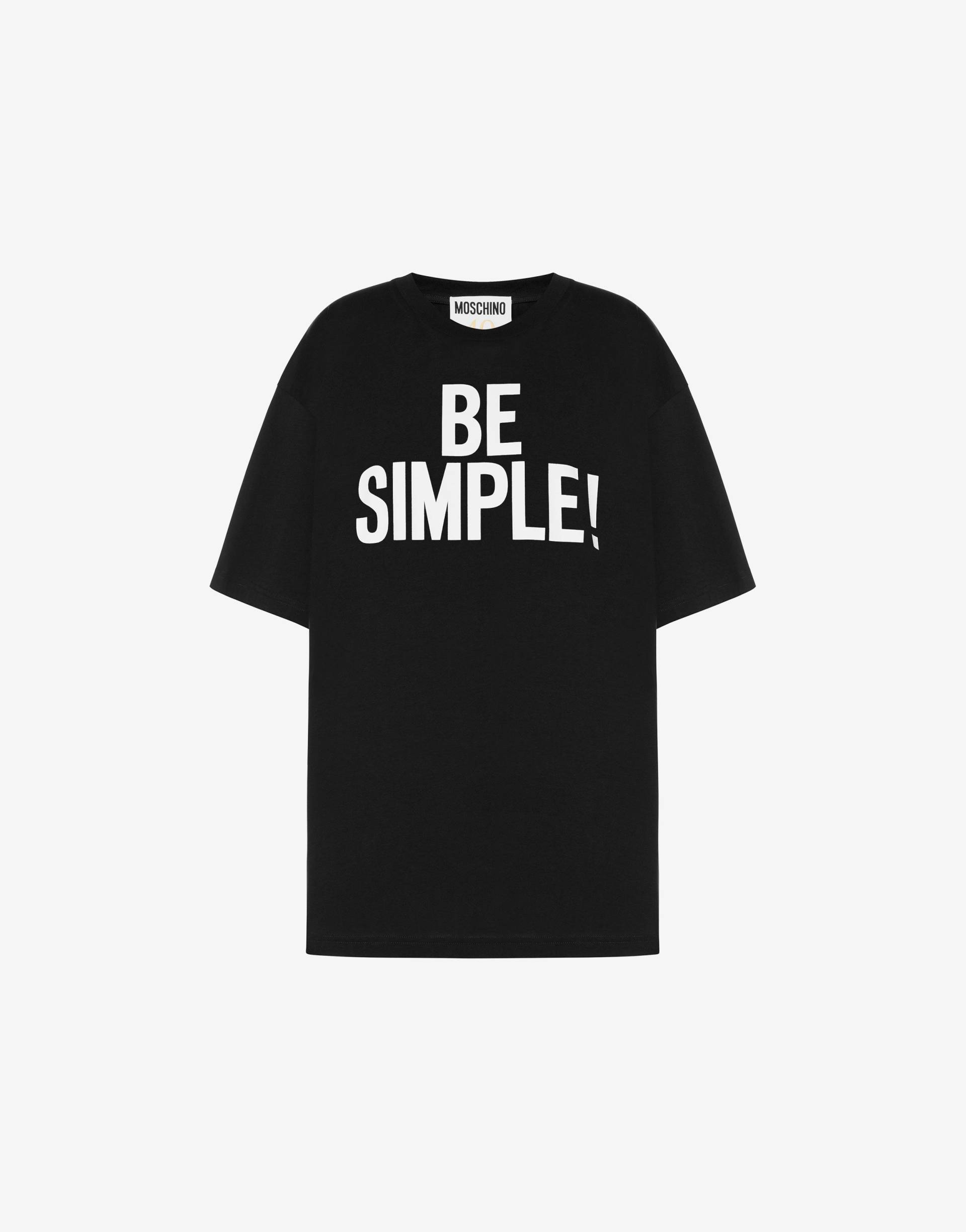 T-shirt Aus Jersey Be Simple! von Moschino