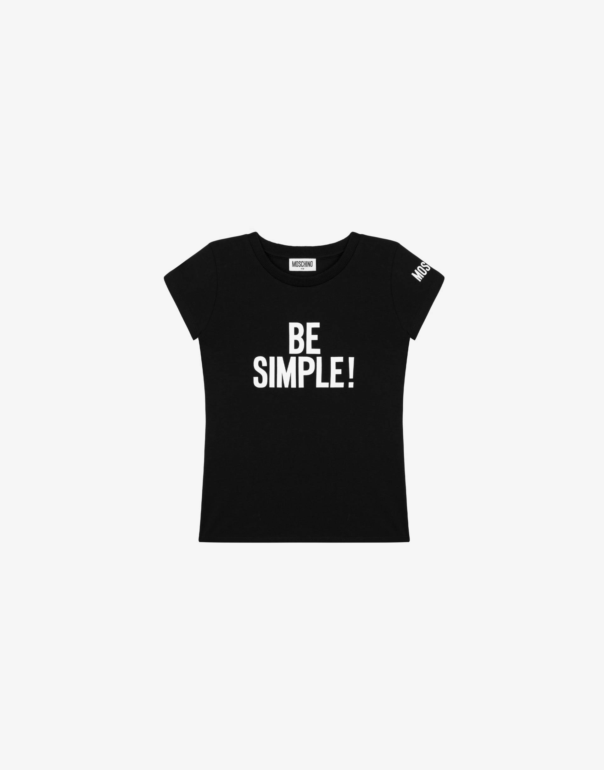 T-shirt Aus Jersey Be Simple! von Moschino