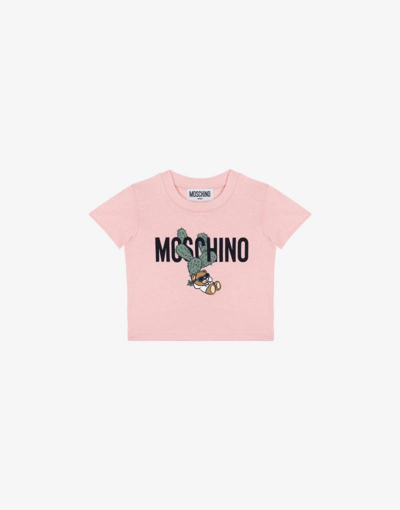 T-shirt Aus Jersey Cactus Teddy Bear von Moschino