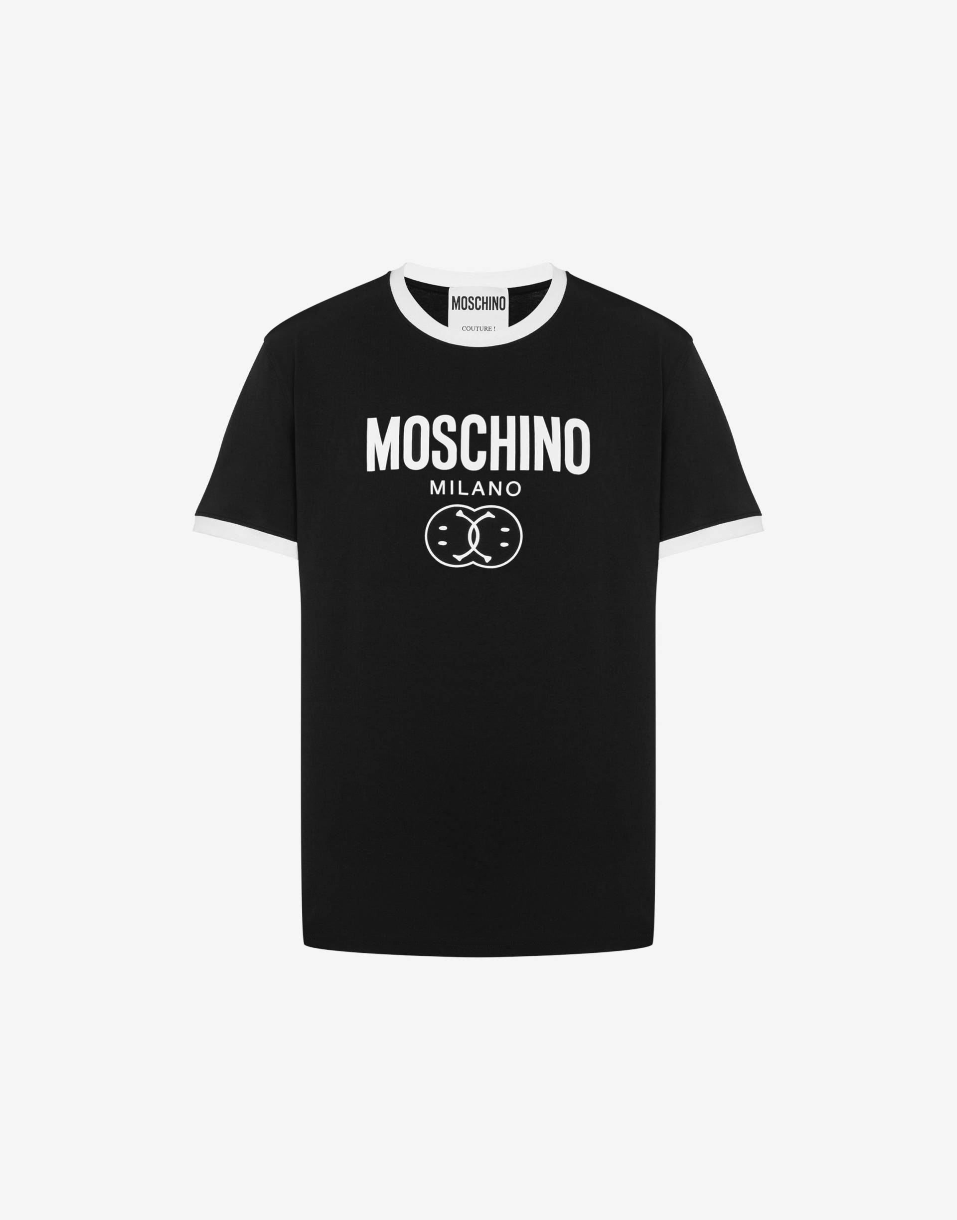 T-shirt Aus Stretch-jersey Double Smiley® von Moschino