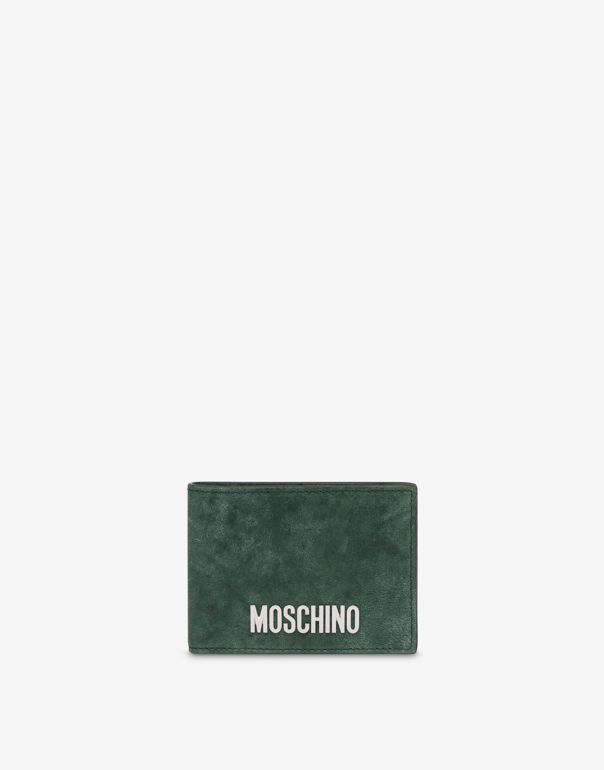 Überschlag-geldbörse Aus Gewaschenem Nappaleder von Moschino