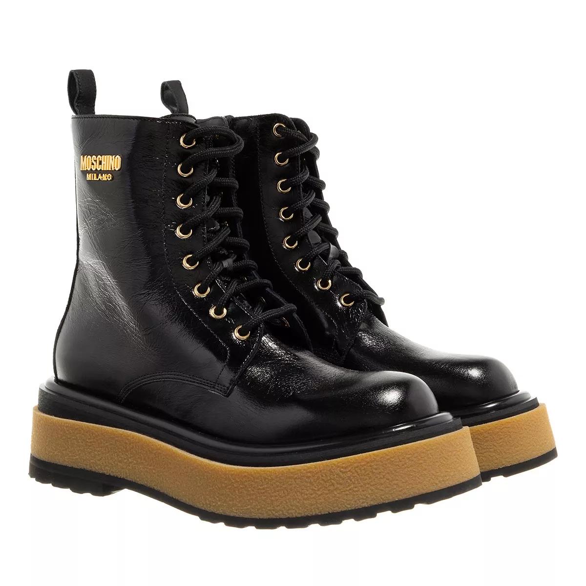 female Stiefeletten schwarz Schnürstiefel 36 von Moschino