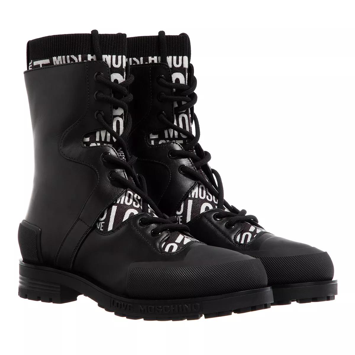 female Stiefeletten schwarz Schnürstiefel 36 von Moschino