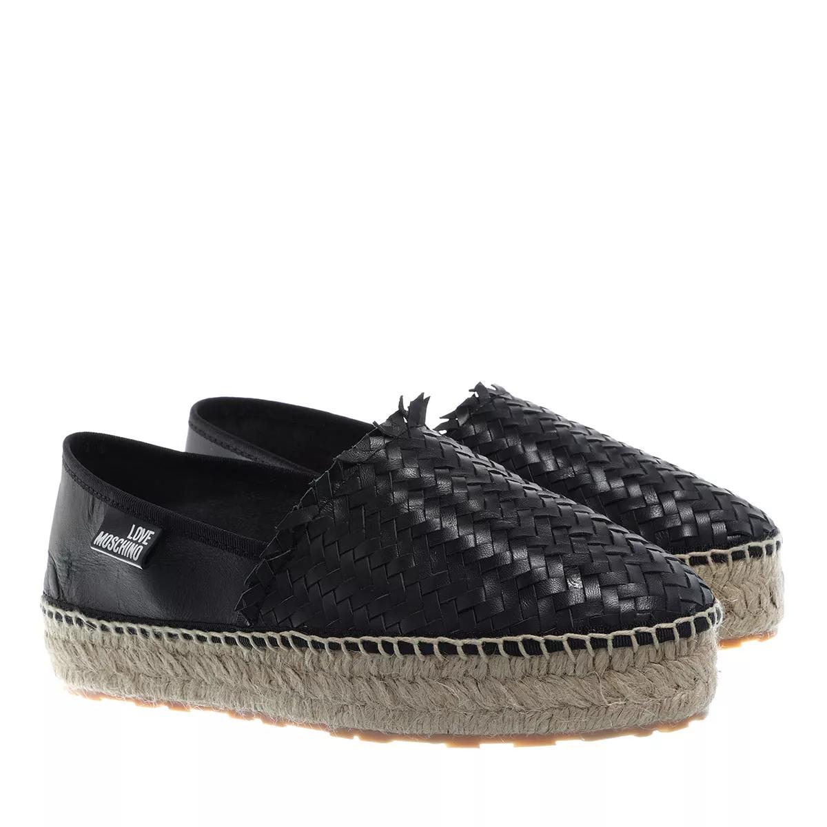 female Komfort Slipper schwarz Espadrille 36 von Moschino