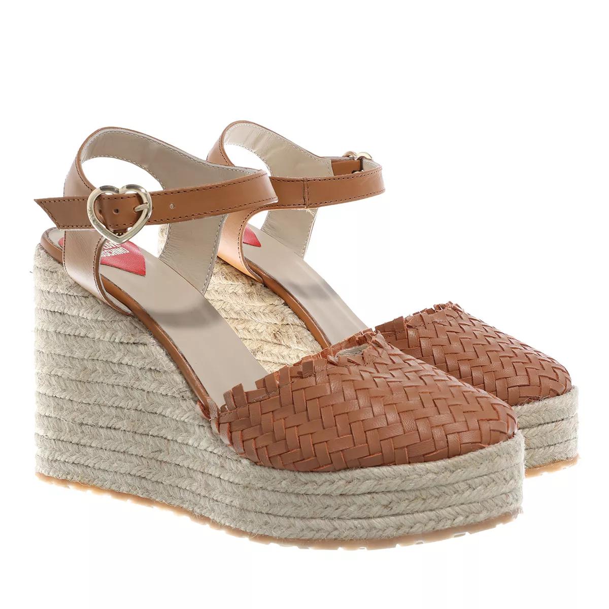 female Keilsandalen braun Espadrille 36 von Moschino