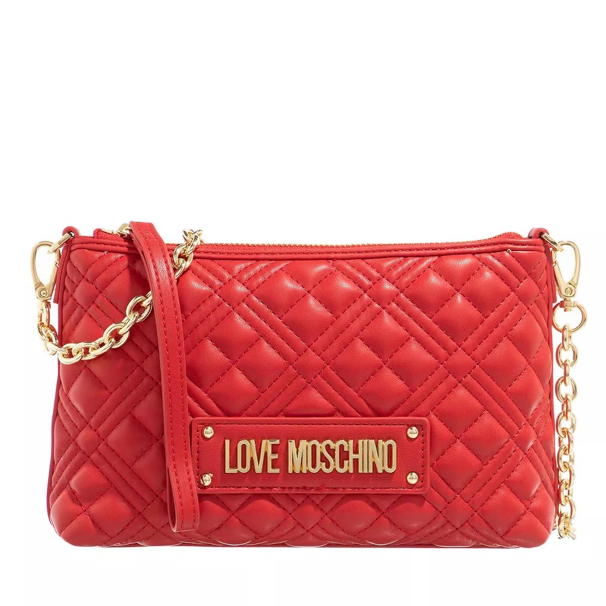 unisex Handtaschen rot Pochette One Size von Moschino