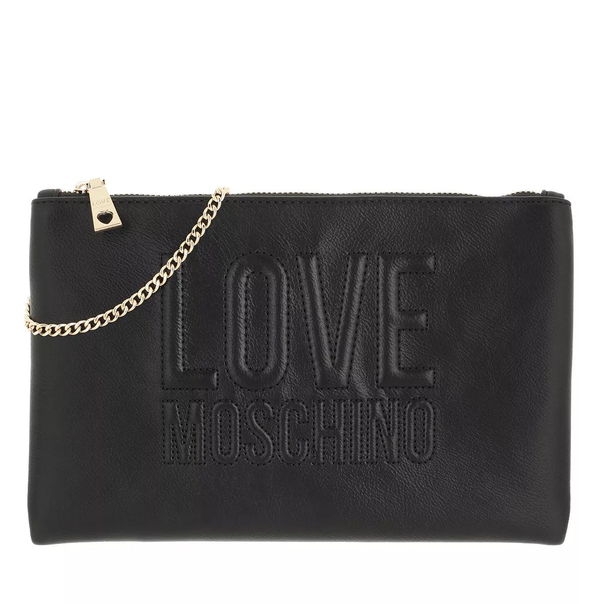 unisex Handtaschen schwarz Pochette One Size von Moschino