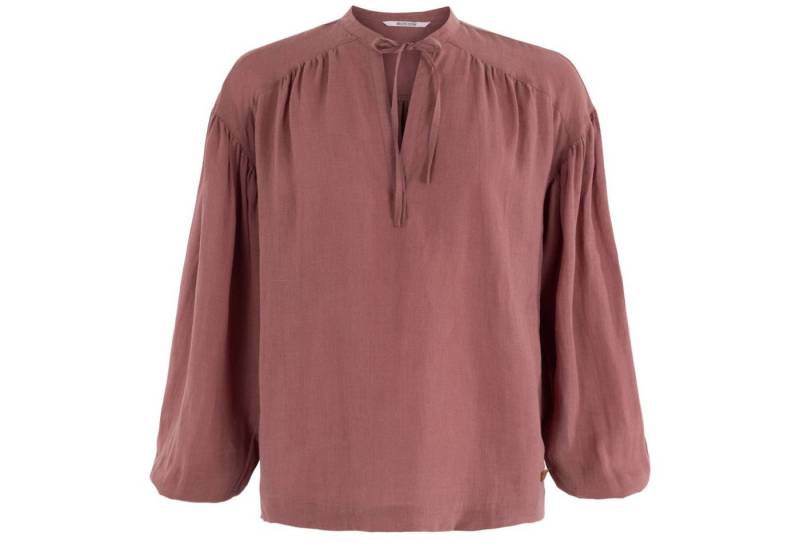 Moscow Design Hemdbluse Lauren Ballonbluse in Dark Berry aus Ramie von Moscow Design