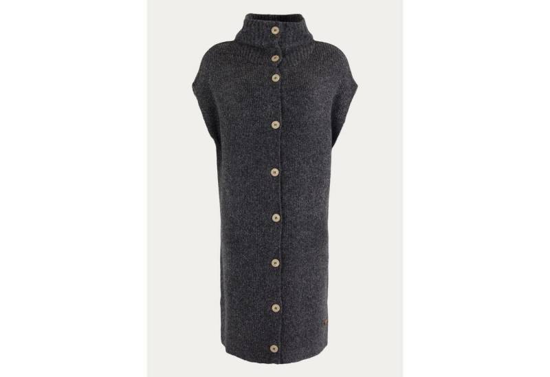 Moscow Design Strickjacke Becka Long Weste Strickweste in Anthrazit meliert von Moscow Design