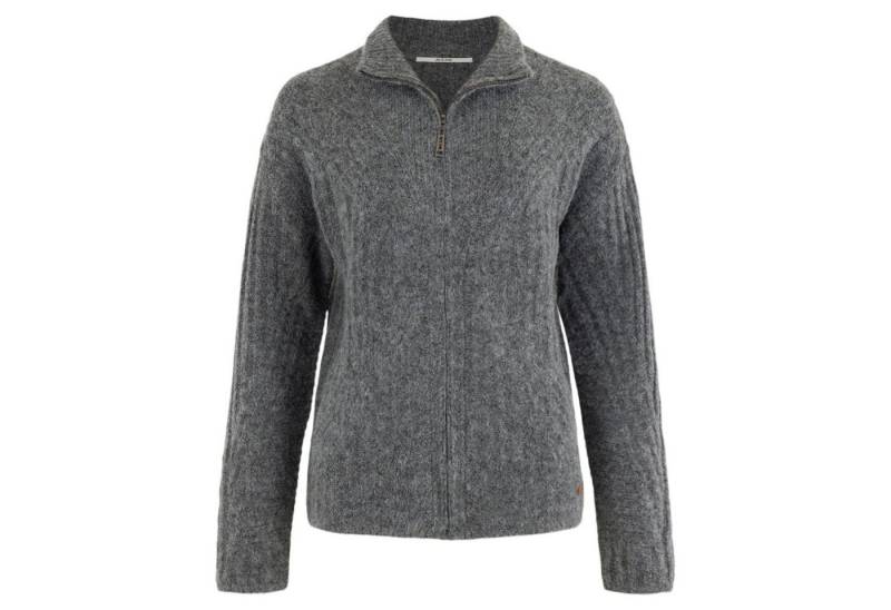 Moscow Design Strickjacke Kane Cardigan Strickjacke in Anthrazit meliert von Moscow Design