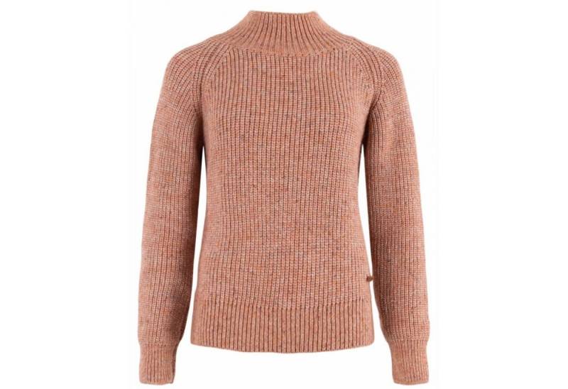 Moscow Design Strickpullover Elírose Grobstrickpullover mit Stehkragen in meliertem Rostbraun von Moscow Design