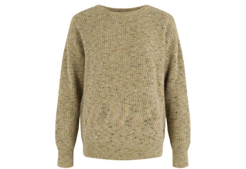 Moscow Design Strickpullover Miami melierter Grobstrickpullover in Wollweiß oder Oliv von Moscow Design