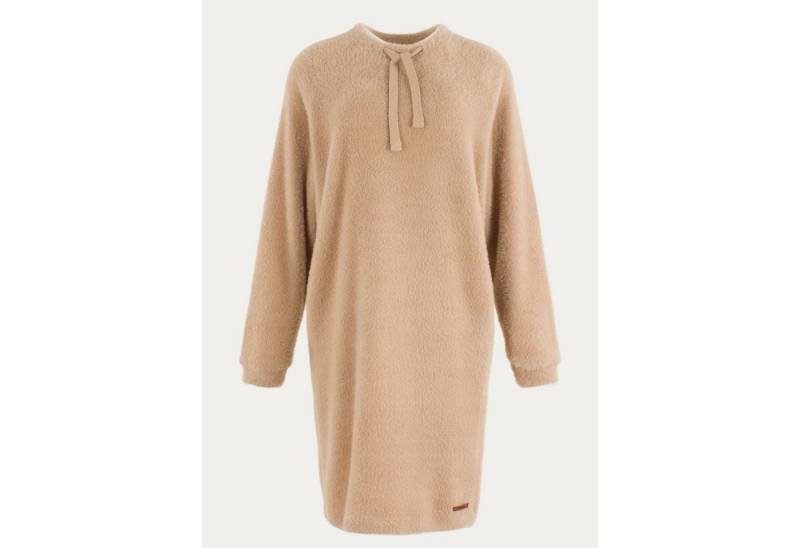Moscow Design Sweatkleid Cote Plüschkleid Kleid mit Rundhalsausschnitt in Beige von Moscow Design