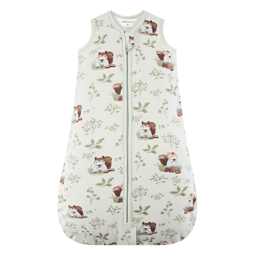 Mosebears Baby Schlafsack Winter 2.5 Tog,100% Baumwolle Baby Winterschlafsack für Babys 0-24 Monate,M(6-12 Monate) von Mosebears