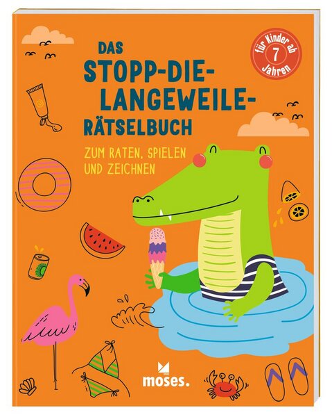 Moses Verlag Stopp-die-Langeweile-Rätselbuch ab 7 Jahren von Moses Verlag