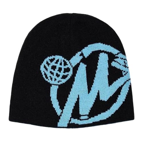 Minus Two Hat | 2023 Hip Hop Print Beanie Mütze | Lässige Strickmütze im American Street Style | Modisches Geschenk für Männer und Frauen von Moslalo