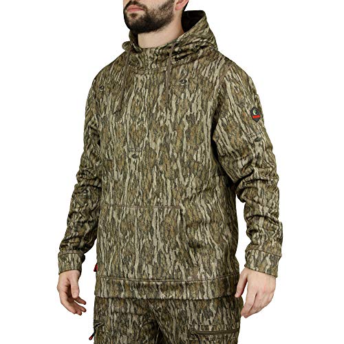 Mossy Oak Herren, Camouflage-Fleece Kapuzenpullover, Bottomland, L von Mossy Oak