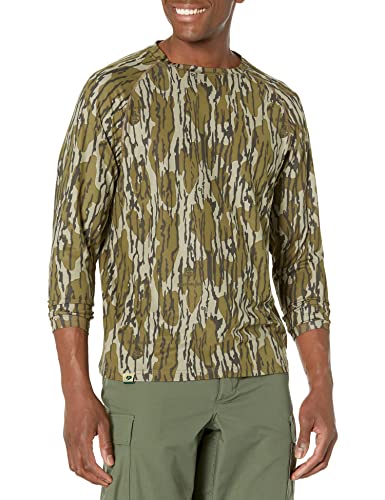 Mossy Oak Standard-Herren-Jagdhemd, Tarnkleidung, Langarm, Greenleaf, Größe M von Mossy Oak