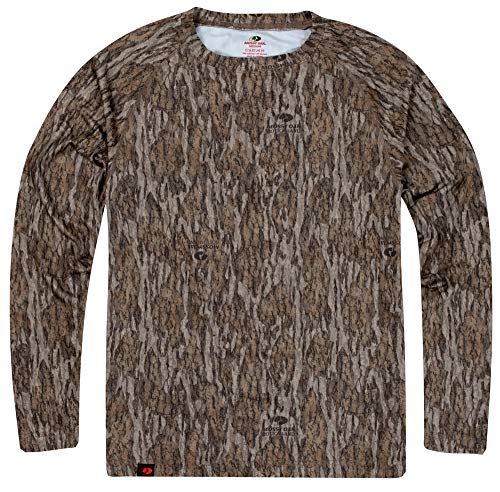 Mossy Oak Herren Jagdhemd Camo Kleidung Langarm Hemd, Bottomland, XX-Large von Mossy Oak