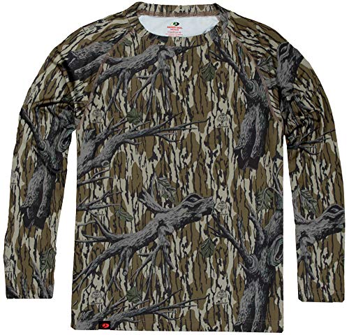 Mossy Oak Herren Jagdhemd Camo Kleidung Langarm Langärmelig, Original Treestand, XL von Mossy Oak