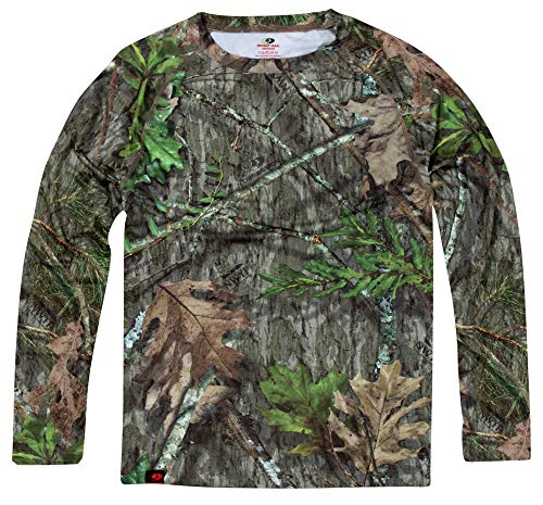 Mossy Oak Herren Jagdhemd Camo Kleidung Langarm Langärmlig, Obsession, Large von Mossy Oak