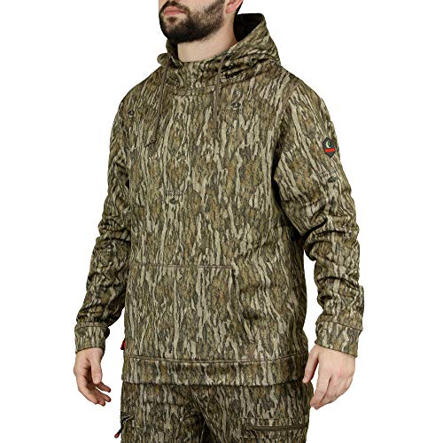 Mossy Oak Herren Camo Jagd Hoodie Performance Fleece Kapuzenpullover, Bottomland, Medium von Mossy Oak