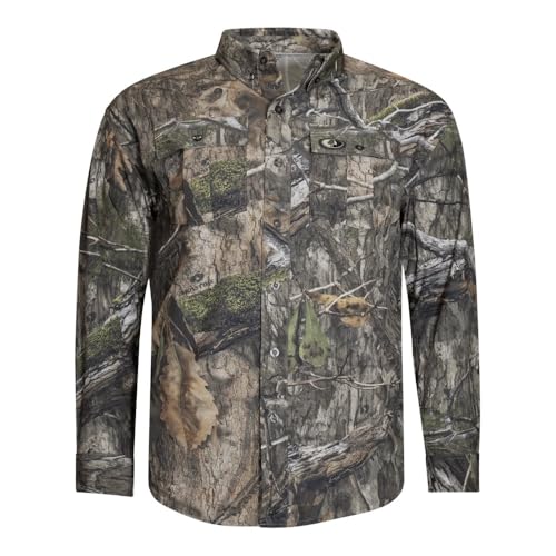 Mossy Oak Herren Standard Tibbee Technisches leichtes Camo Jagdhemd Country DNA von Mossy Oak