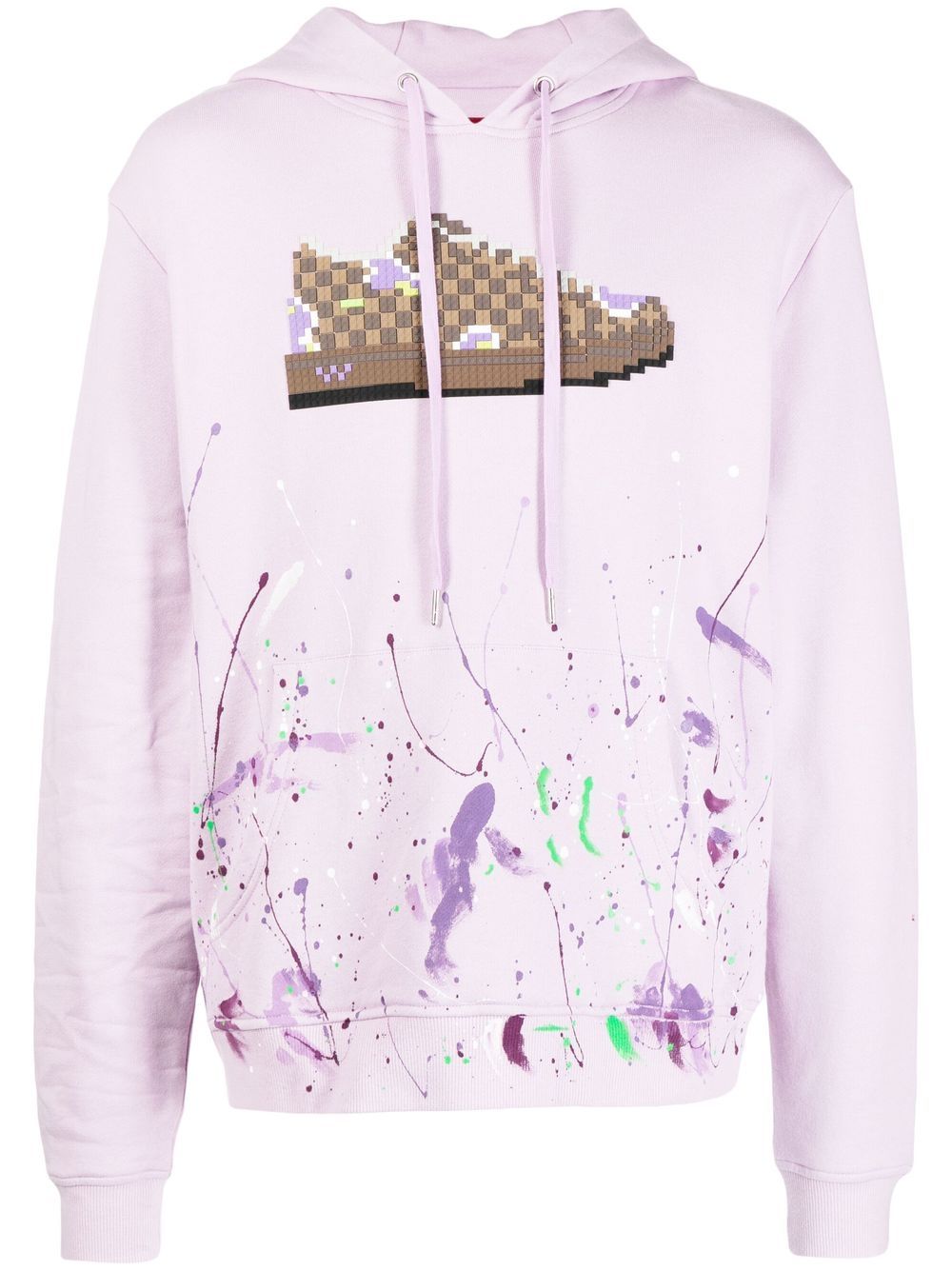 Mostly Heard Rarely Seen 8-Bit Hoodie mit Sneaker-Print - Violett von Mostly Heard Rarely Seen 8-Bit