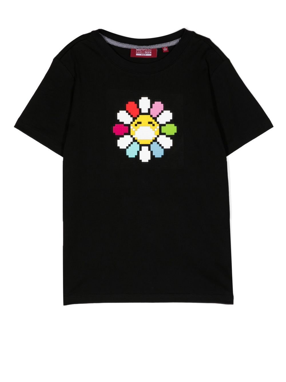 Mostly Heard Rarely Seen 8-Bit T-Shirt mit Blume - Schwarz von Mostly Heard Rarely Seen 8-Bit