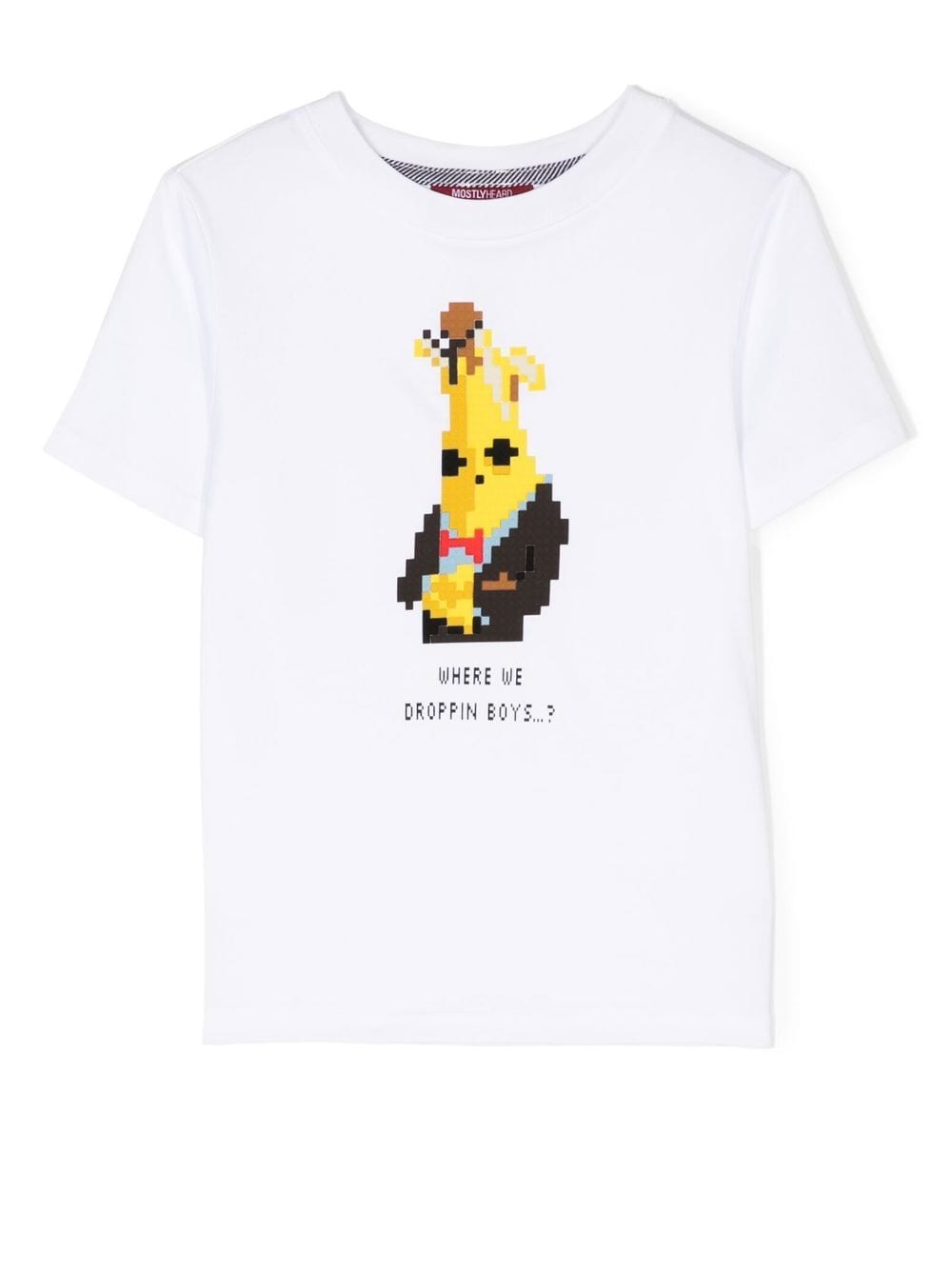 Mostly Heard Rarely Seen 8-Bit Mini Where We Droppin T-Shirt - Weiß von Mostly Heard Rarely Seen 8-Bit