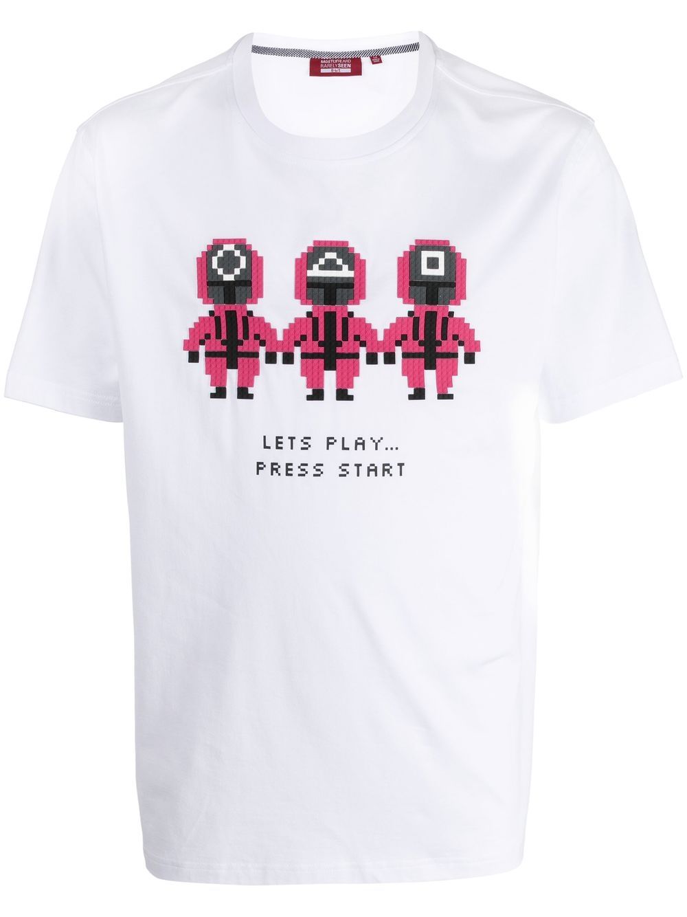 Mostly Heard Rarely Seen 8-Bit Pink Trio T-Shirt - Weiß von Mostly Heard Rarely Seen 8-Bit