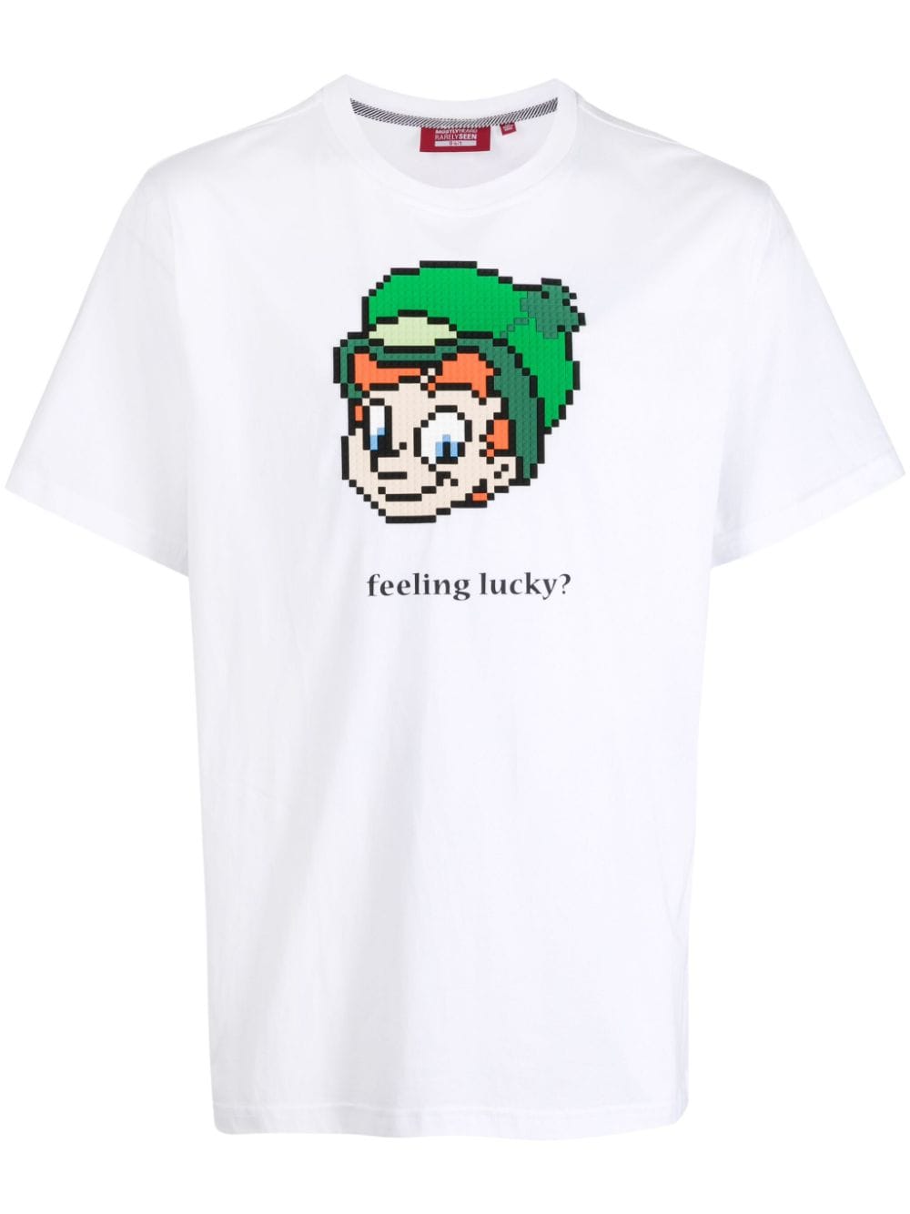 Mostly Heard Rarely Seen 8-Bit T-Shirt mit Feeling Lucky-Print - Weiß von Mostly Heard Rarely Seen 8-Bit