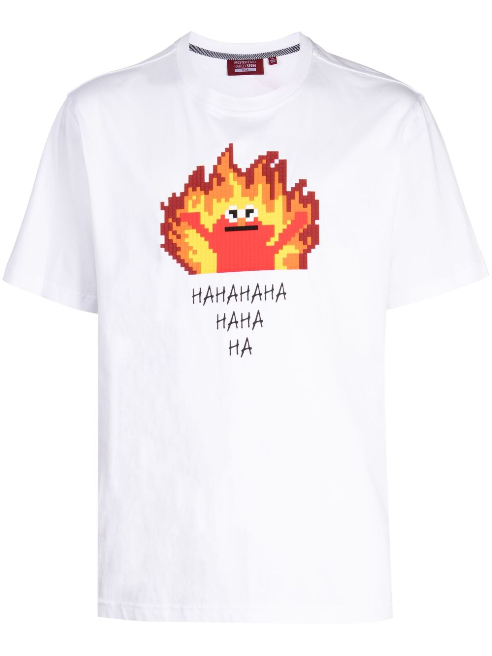 Mostly Heard Rarely Seen 8-Bit T-Shirt mit Flammen-Print - Weiß von Mostly Heard Rarely Seen 8-Bit