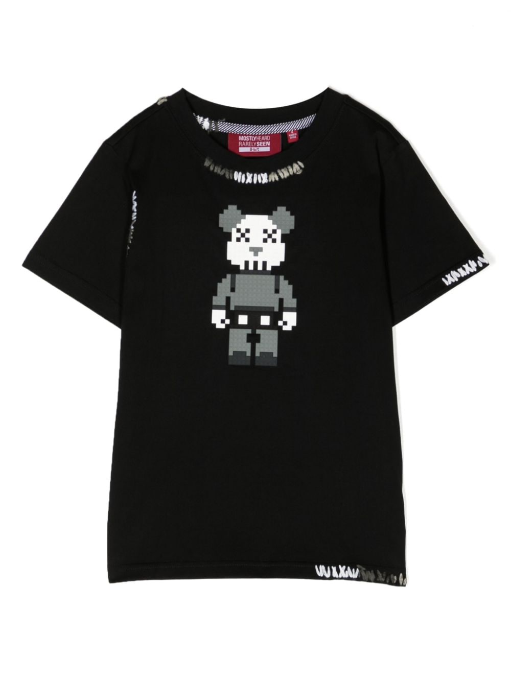 Mostly Heard Rarely Seen 8-Bit T-Shirt mit Teddy - Schwarz von Mostly Heard Rarely Seen 8-Bit