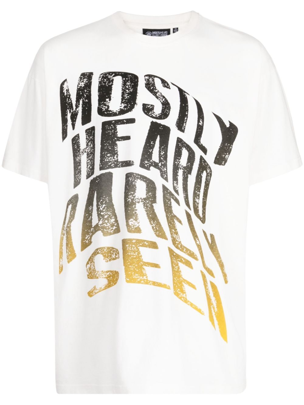 Mostly Heard Rarely Seen Faded Warped T-Shirt - Weiß von Mostly Heard Rarely Seen